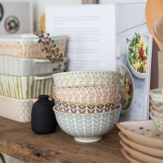 Hello Honey® Painted Patterns Stoneware Bowl Set